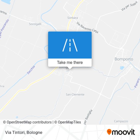 Via Tintori map