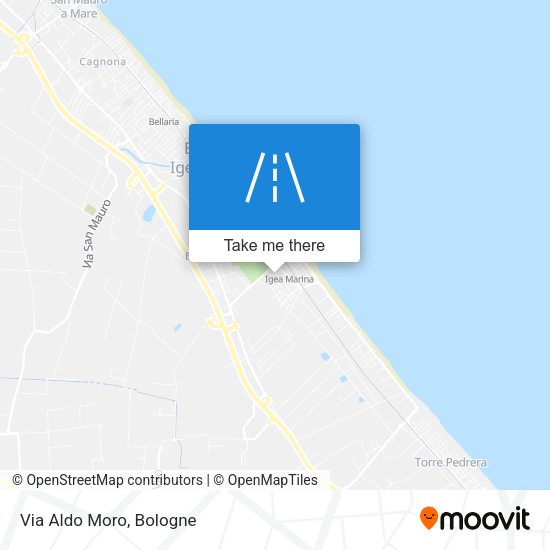 Via Aldo Moro map