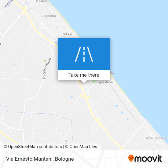 Via Ernesto Mantani map