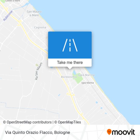 Via Quinto Orazio Flacco map