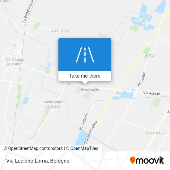 Via Luciano Lama map
