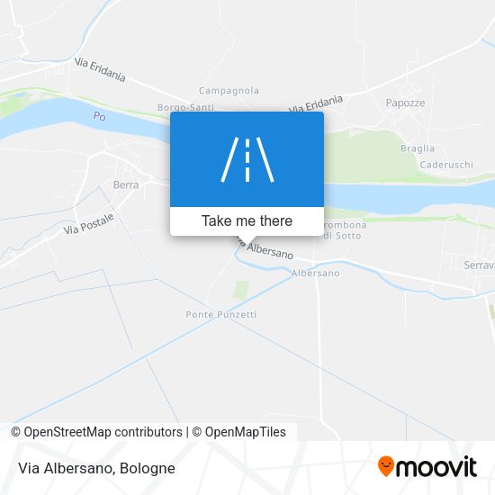 Via Albersano map
