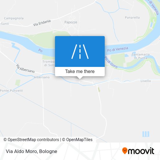 Via Aldo Moro map