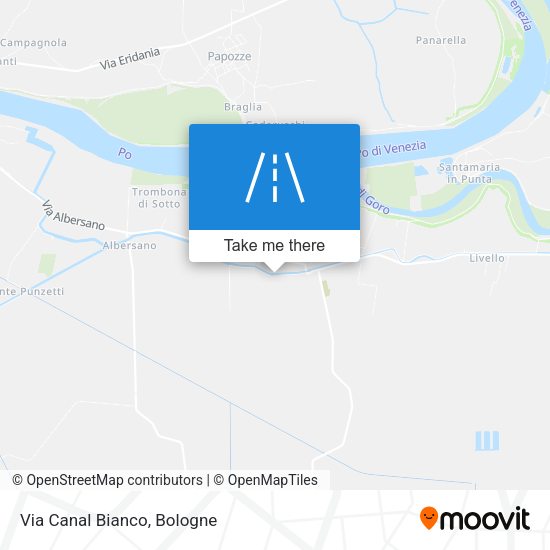 Via Canal Bianco map