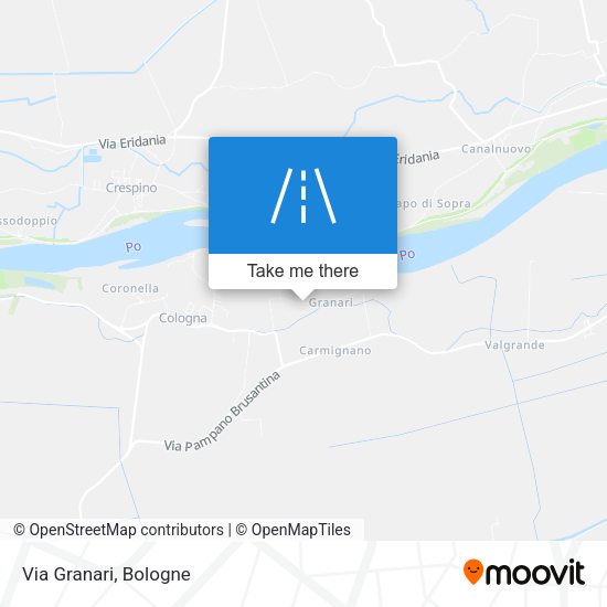 Via Granari map