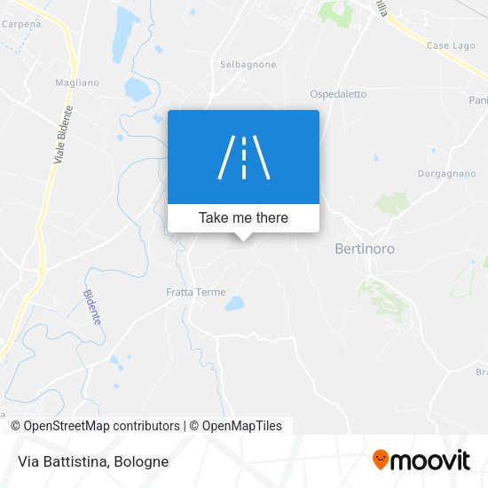 Via Battistina map