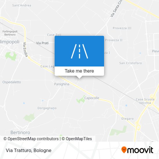 Via Tratturo map