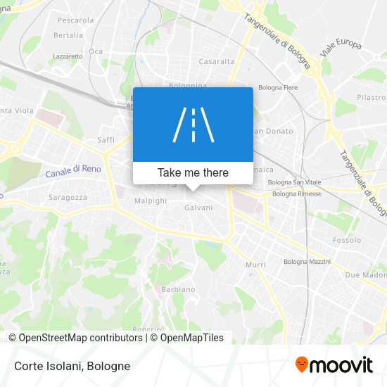 Corte Isolani map