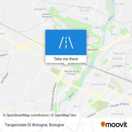 Tangenziale Di Bologna map