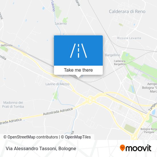 Via Alessandro Tassoni map