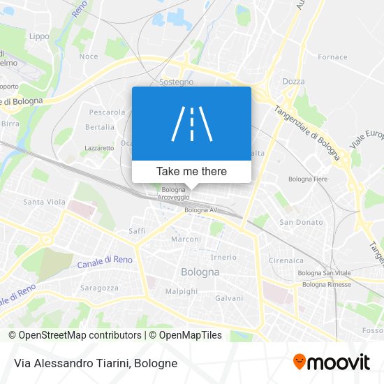 Via Alessandro Tiarini map