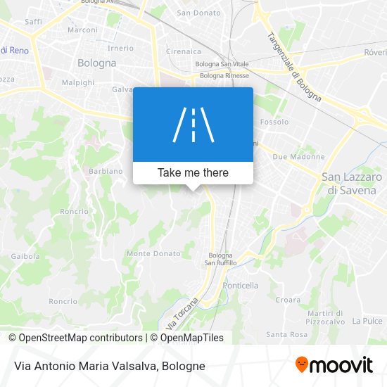 Via Antonio Maria Valsalva map