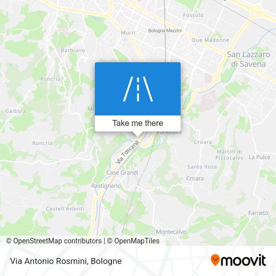 Via Antonio Rosmini map