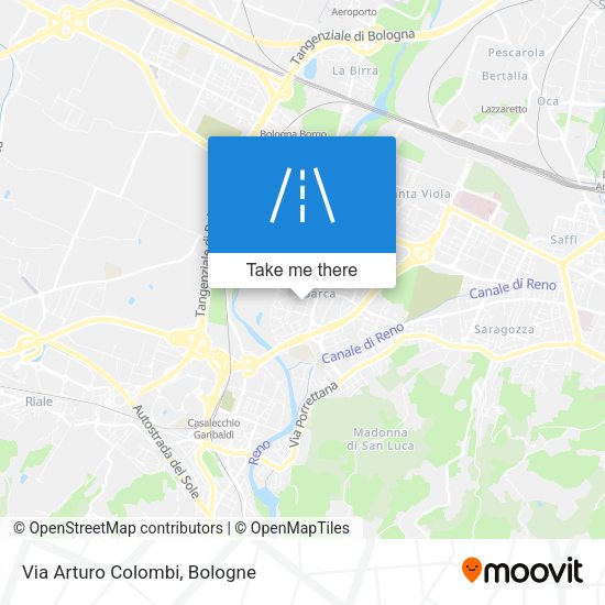Via Arturo Colombi map