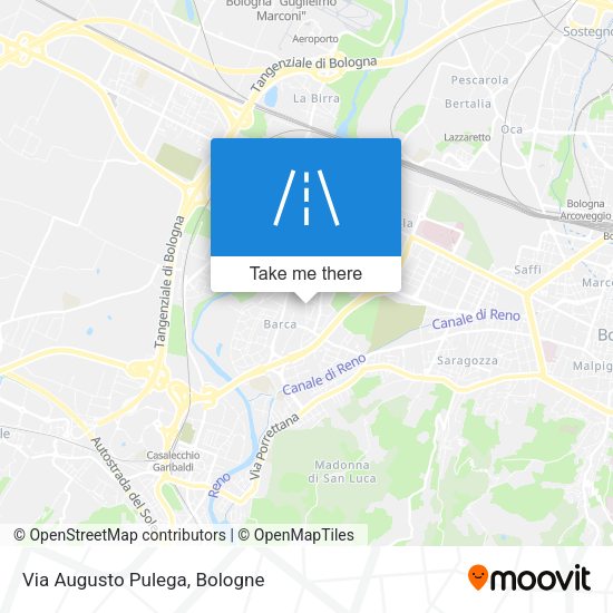 Via Augusto Pulega map