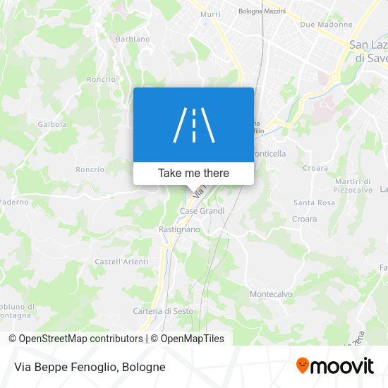 Via Beppe Fenoglio map