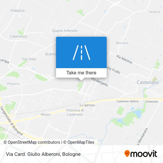 Via Card. Giulio Alberoni map