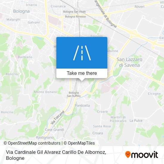 Via Cardinale Gil Alvarez Carillo De Albornoz map