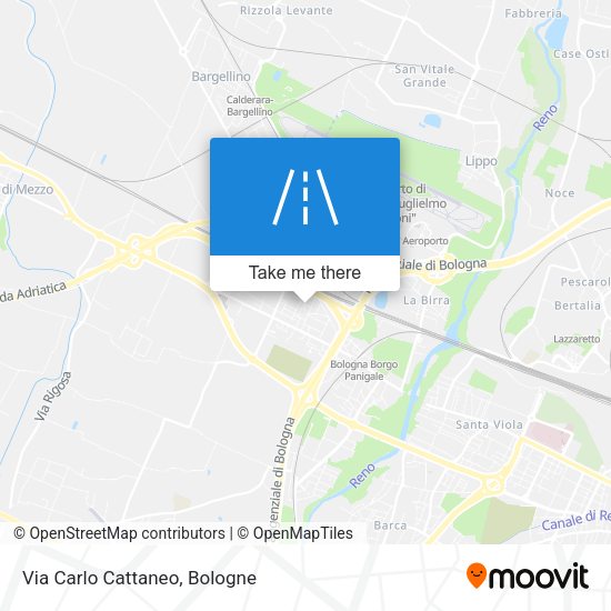 Via Carlo Cattaneo map