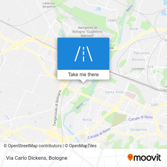 Via Carlo Dickens map