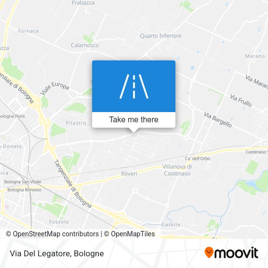 Via Del Legatore map