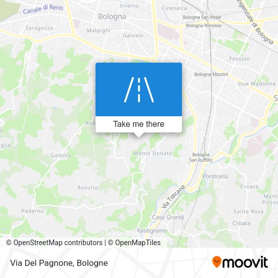 Via Del Pagnone map