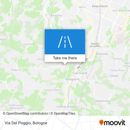 Via Del Poggio map