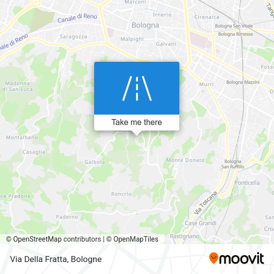 Via Della Fratta map