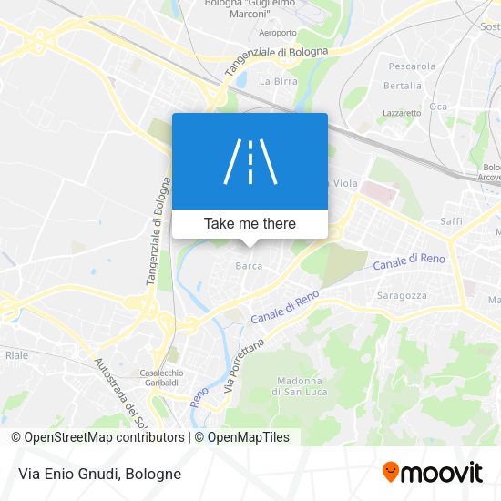 Via Enio Gnudi map