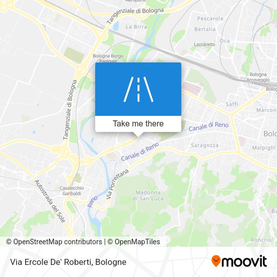 Via Ercole De' Roberti map