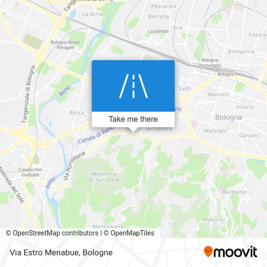 Via Estro Menabue map