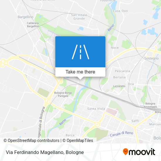 Via Ferdinando Magellano map