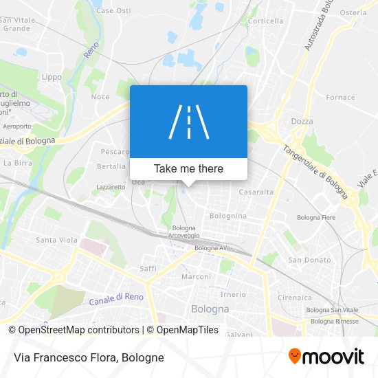 Via Francesco Flora map