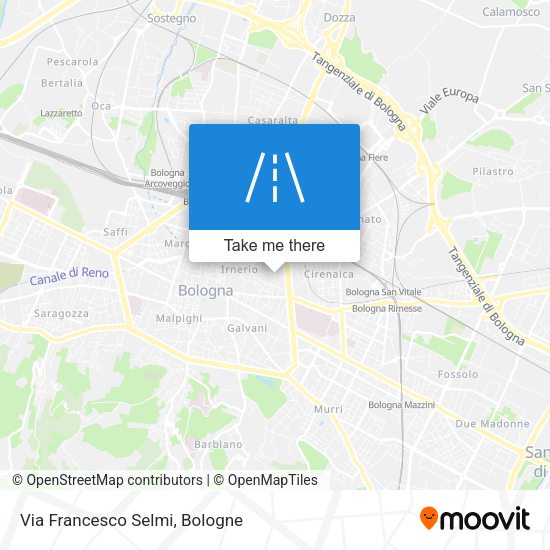 Via Francesco Selmi map