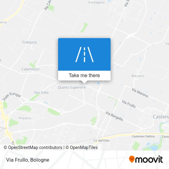 Via Frullo map