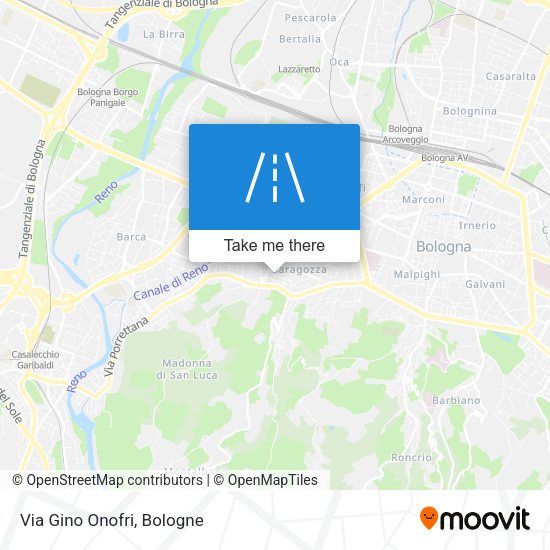 Via Gino Onofri map