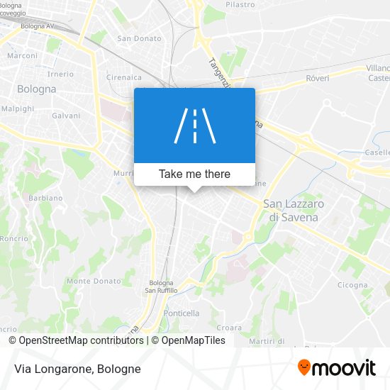 Via Longarone map