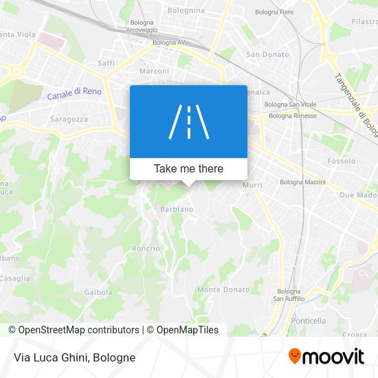 Via Luca Ghini map
