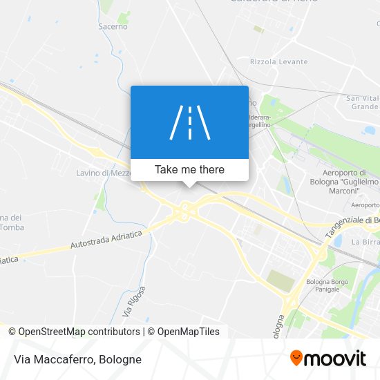 Via Maccaferro map