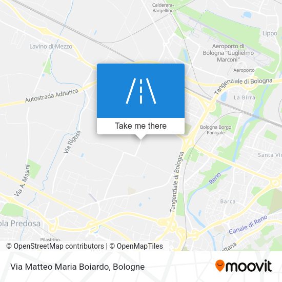 Via Matteo Maria Boiardo map
