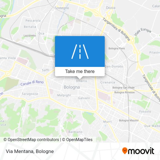 Via Mentana map