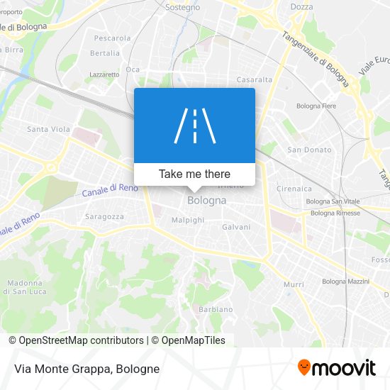 Via Monte Grappa map