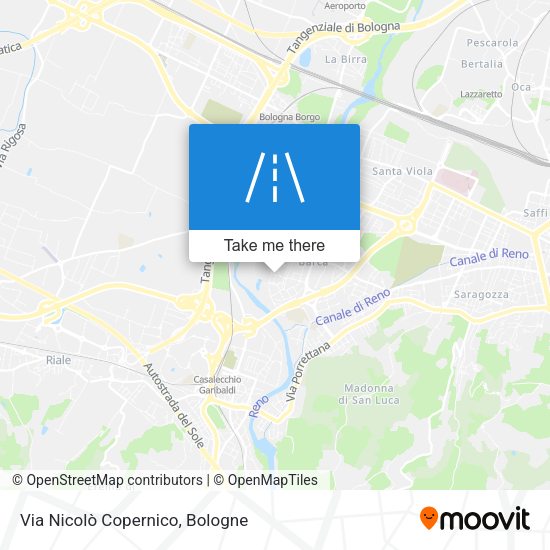 Via Nicolò Copernico map