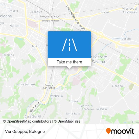 Via Osoppo map