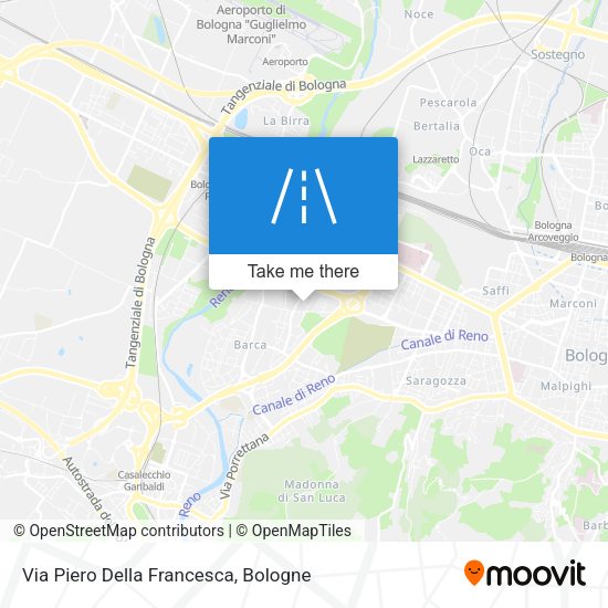 Via Piero Della Francesca map
