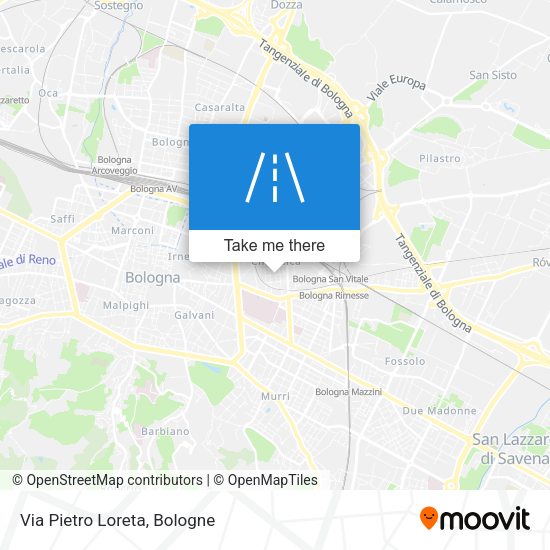 Via Pietro Loreta map