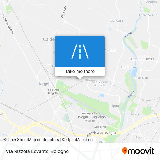Via Rizzola Levante map