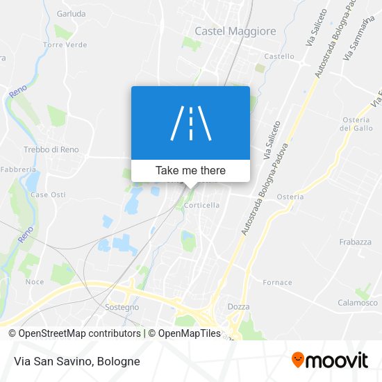 Via San Savino map
