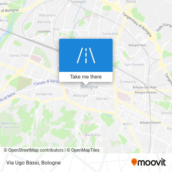Via Ugo Bassi map