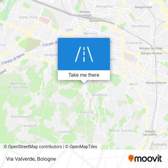 Via Valverde map